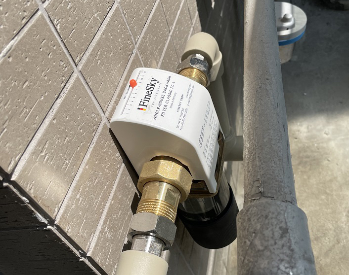 重慶云溪?jiǎng)e院客戶 前置過濾器+RO反滲透凈水器+臺(tái)式直飲機(jī)案例